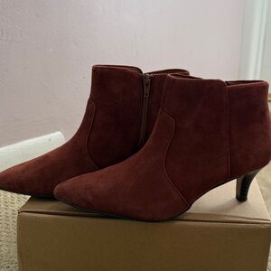 Clarks Rich Brown Ankle Booties
